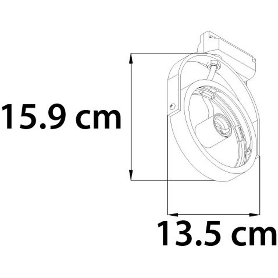 1-Phasen-Schienenstrahler Skaly - weiß
