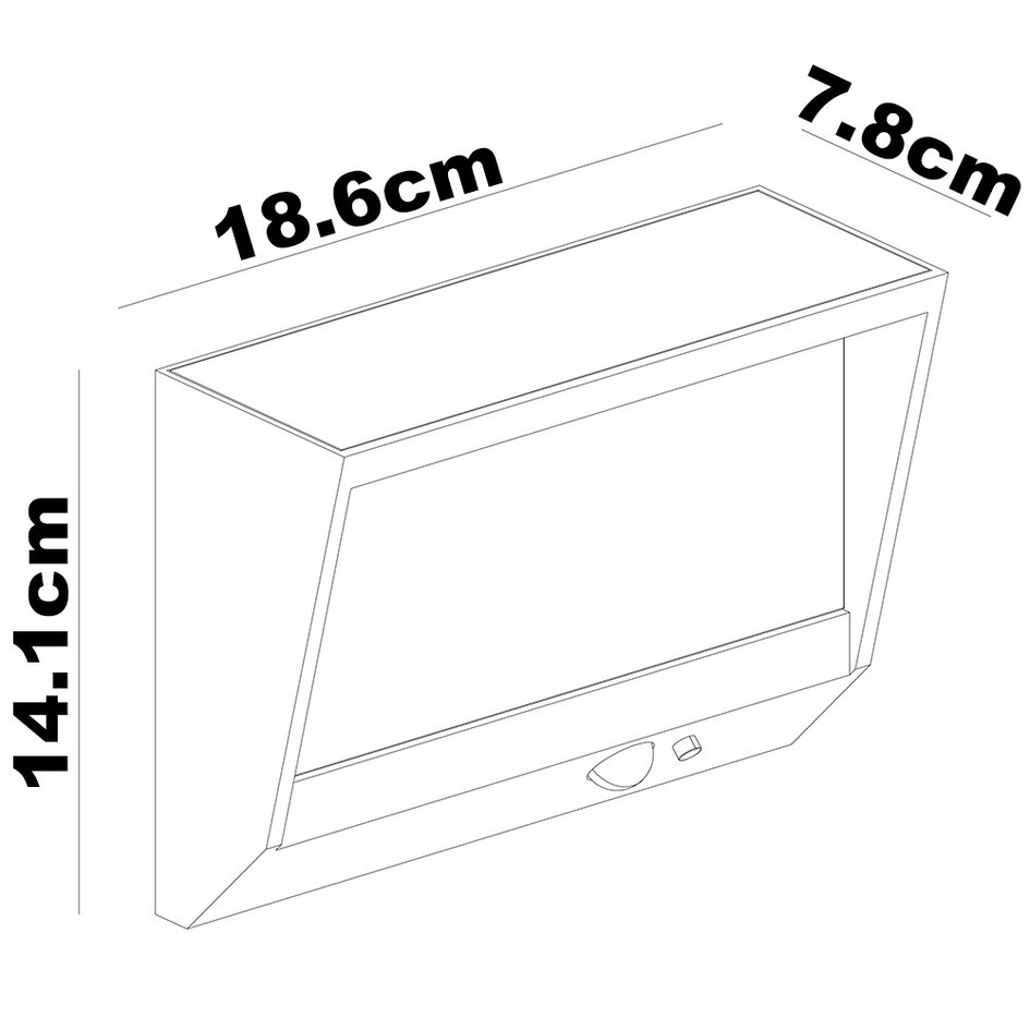 Solar-Wandleuchte mit Sensor - Gioia