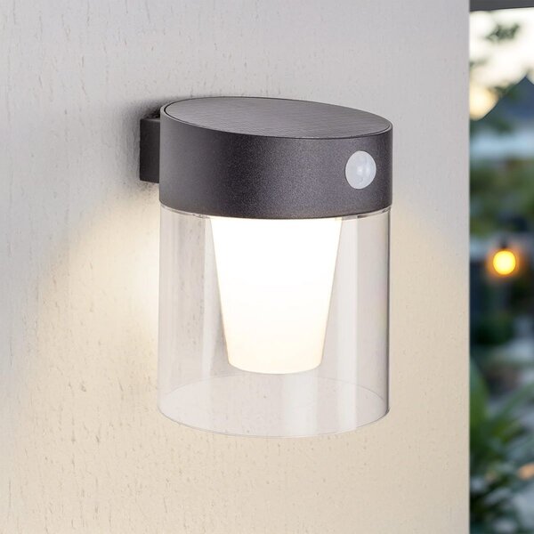 Solar-Außenwandleuchte mit Sensor - Pim