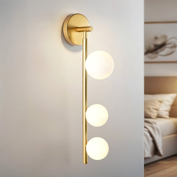 Goldene Wandlampe - Taj