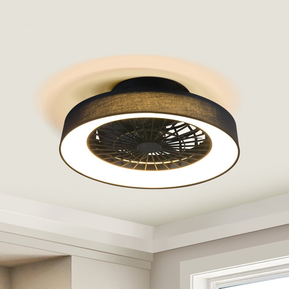 Deckenventilator Mayra mit anpassbarer Farbtemperatur und Sterneffekt