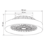 Deckenventilator Mayra mit anpassbarer Farbtemperatur und Sterneffekt