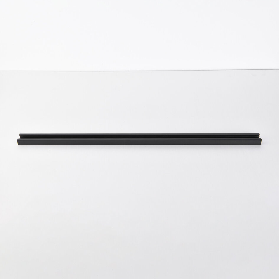 1-Phasen-Stromschiene 75 cm ohne Anschlussblock, mit Endkappe - schwarz