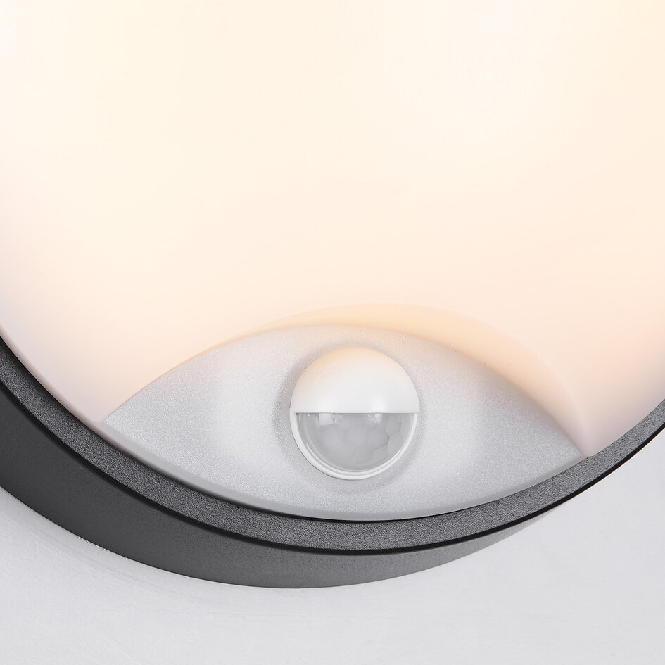 Moderne runde Wandleuchte mit Sensor