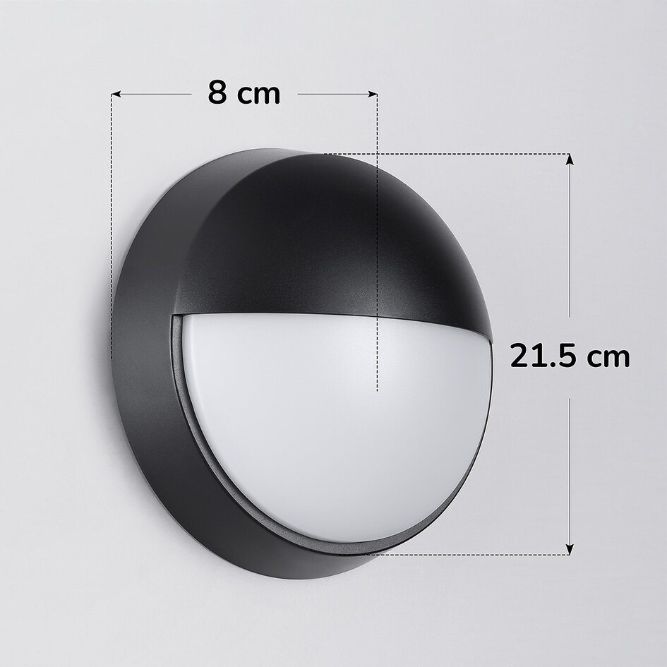 Moderne Wandleuchte mit einstellbarer Lichtfarbe