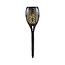 Dekorative Solar Fackel schwarz Cleo - 2er Set