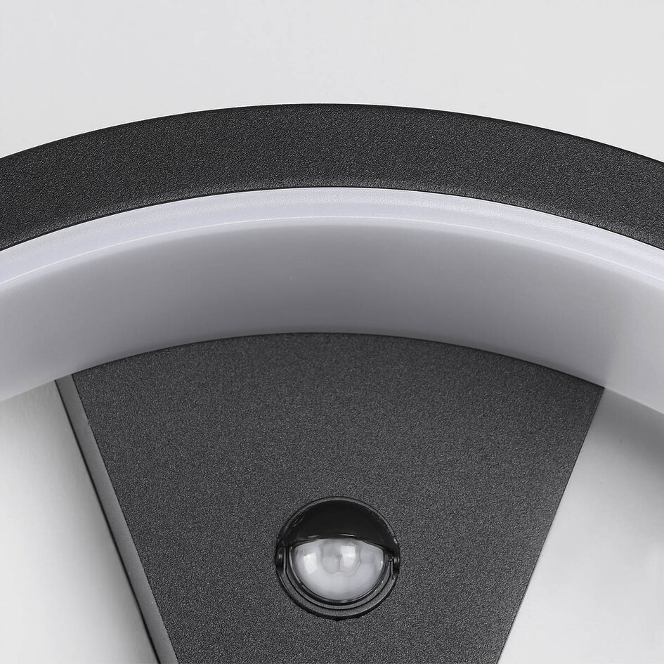 Design-Außenwandleuchte mit Sensor Vic - schwarz