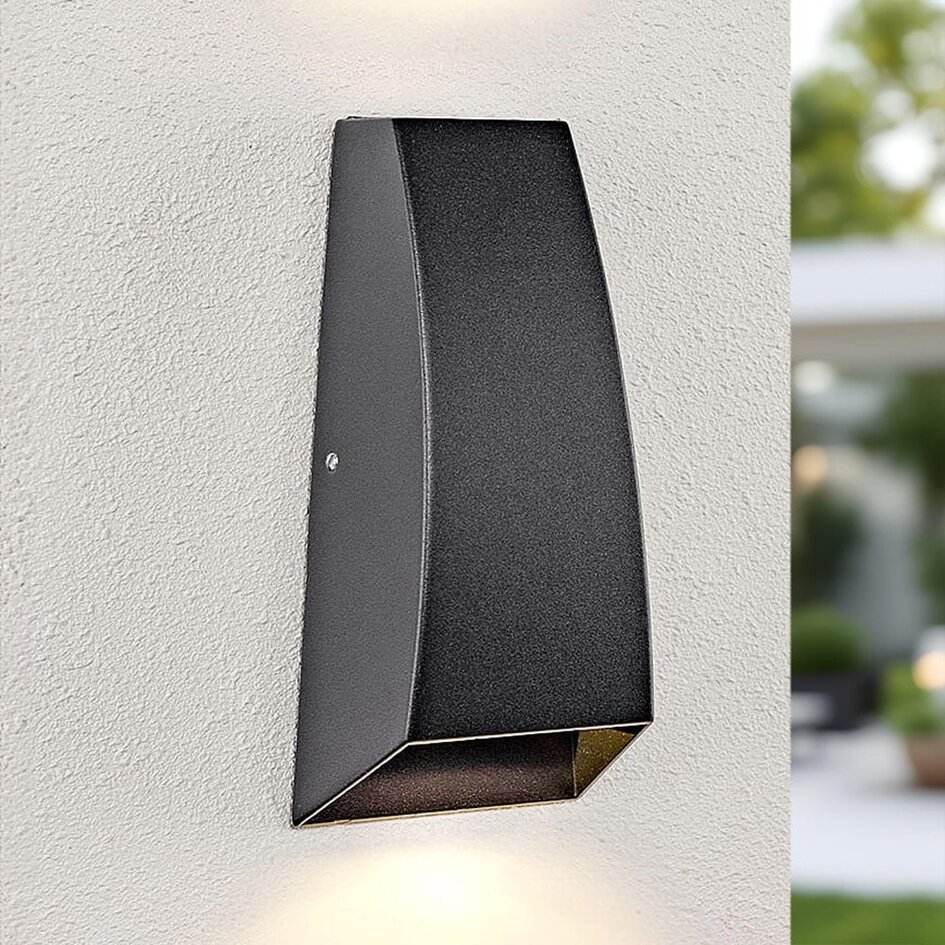 Wandleuchte Design Rain 2-flammig - schwarz