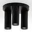 Industrielle schwarze Deckenleuchte mit 3 Spots - Gil