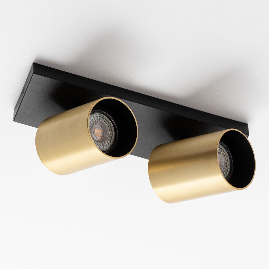 Deckenleuchte mit goldenen Spots - Pia