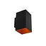 Moderne Wandleuchte schwarz mit gold - Gio