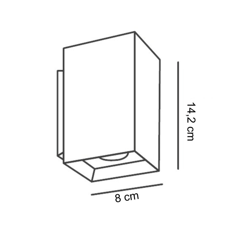 Moderne Wandleuchte schwarz mit gold - Gio