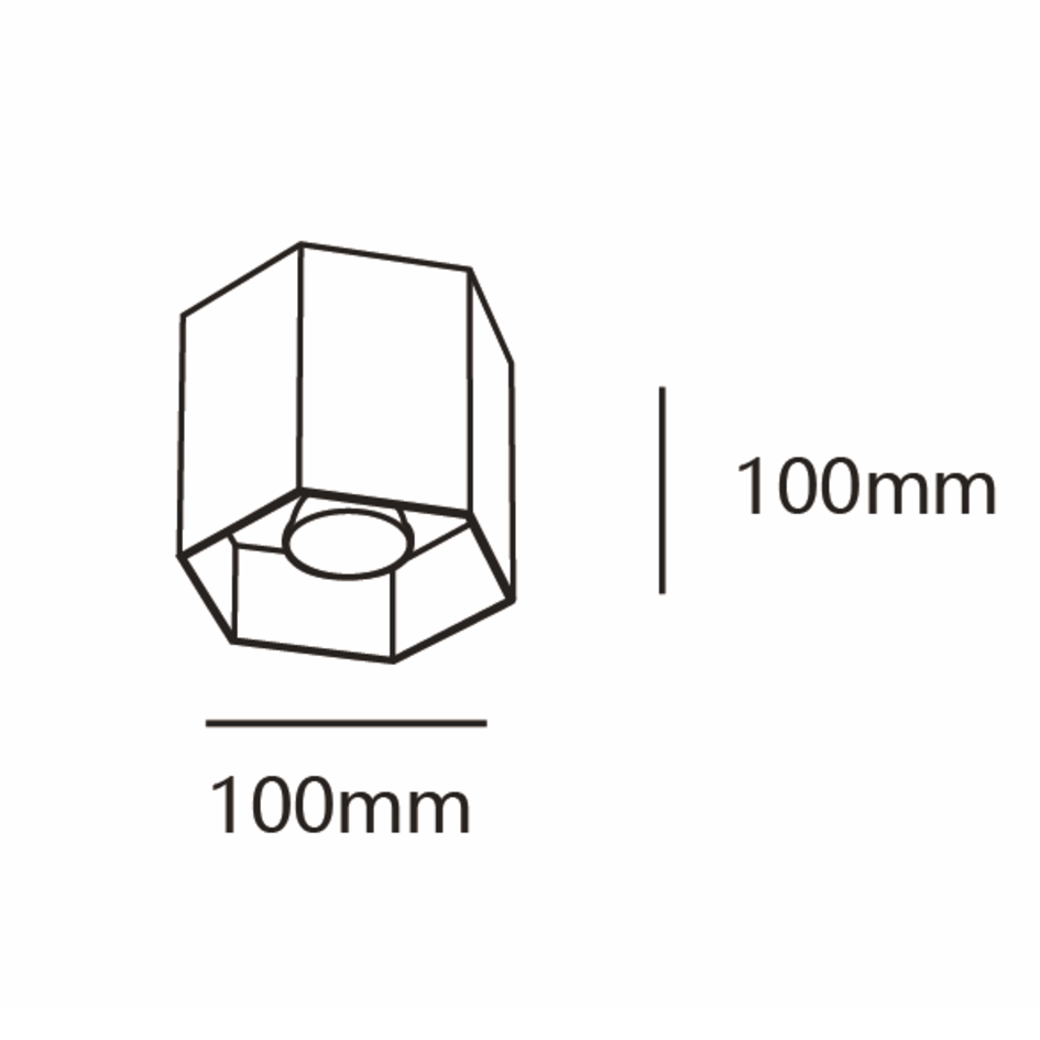 Design Aufbaustrahler schwarz - Noa