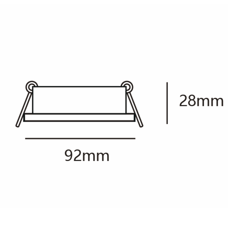 Moderner schwenkbarer Einbaustrahler schwarz - Sam