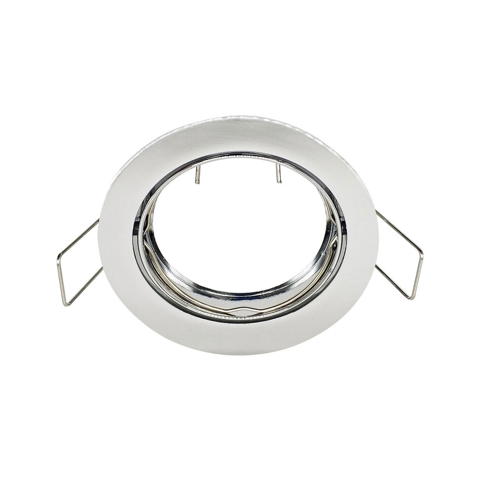 Moderner runder schwenkbarer Einbaustrahler silber - Ash