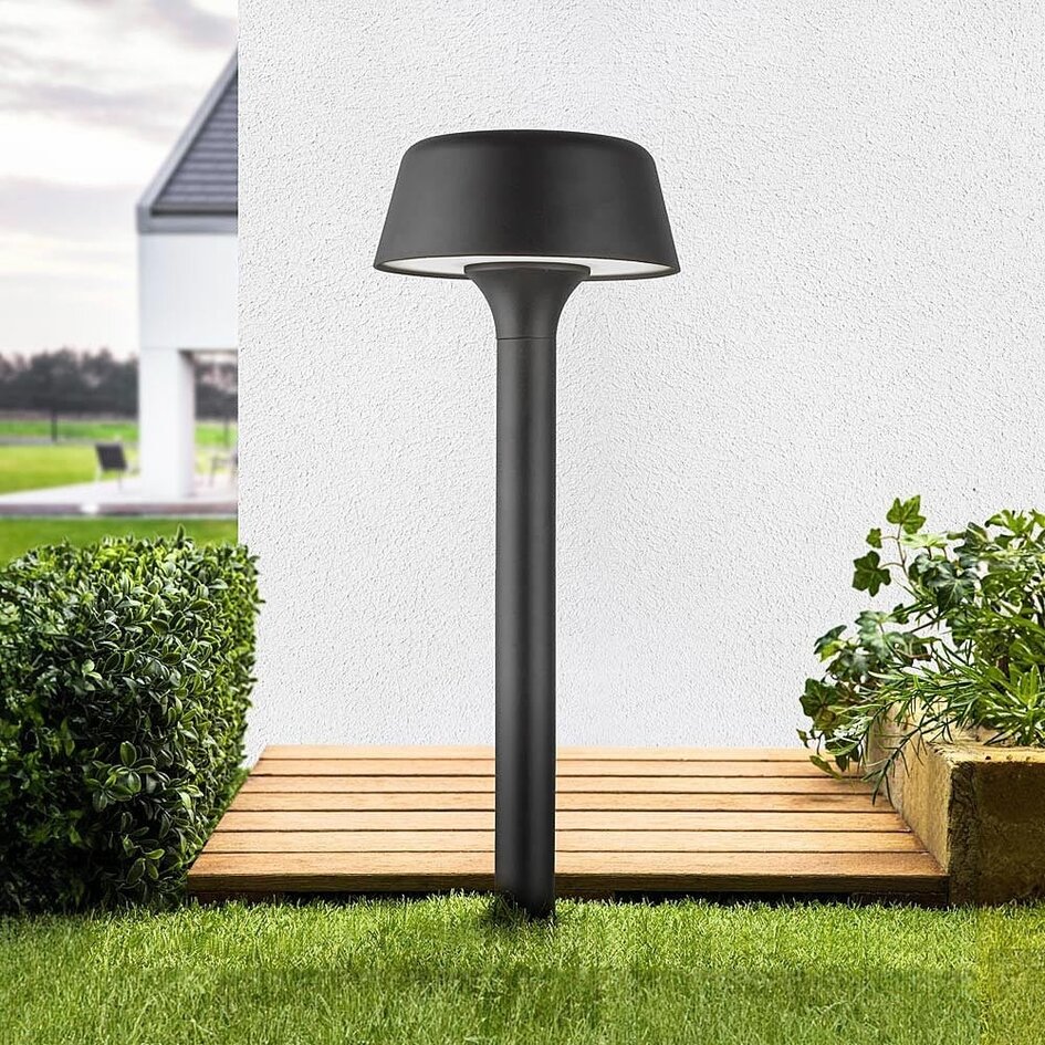 Moderne Stehlampe für draußen schwarz - Lunar