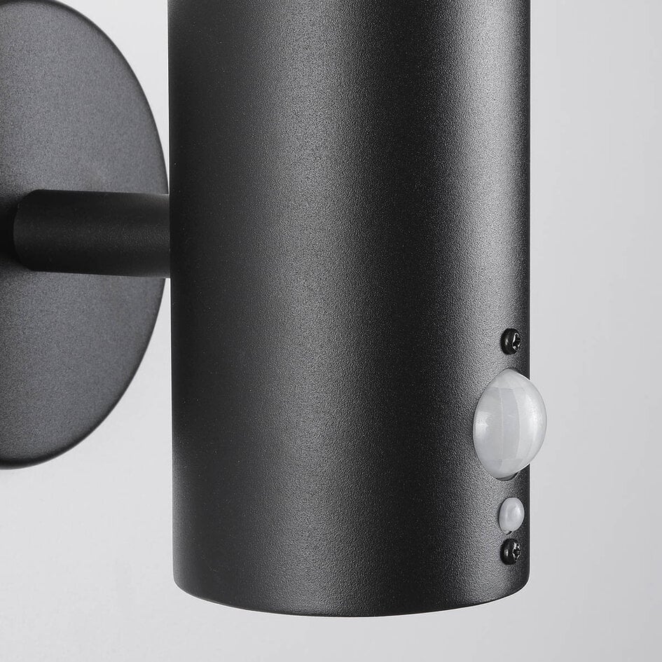 Moderne Solar-Wandleuchte schwarz mit Sensor - Chandler