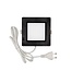 6W LED-Downlight quadratisch mit CCT 3000K/4000K/6500K - 120x120 mm  - Schwarz