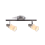Moderner Deckenstrahler silber, 2-flammig - Crystal