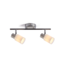 Moderner Deckenstrahler silber, 2-flammig - Crystal