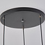 Moderne Pendelleuchte mattschwarz und gold, 3-flammig - Chantal