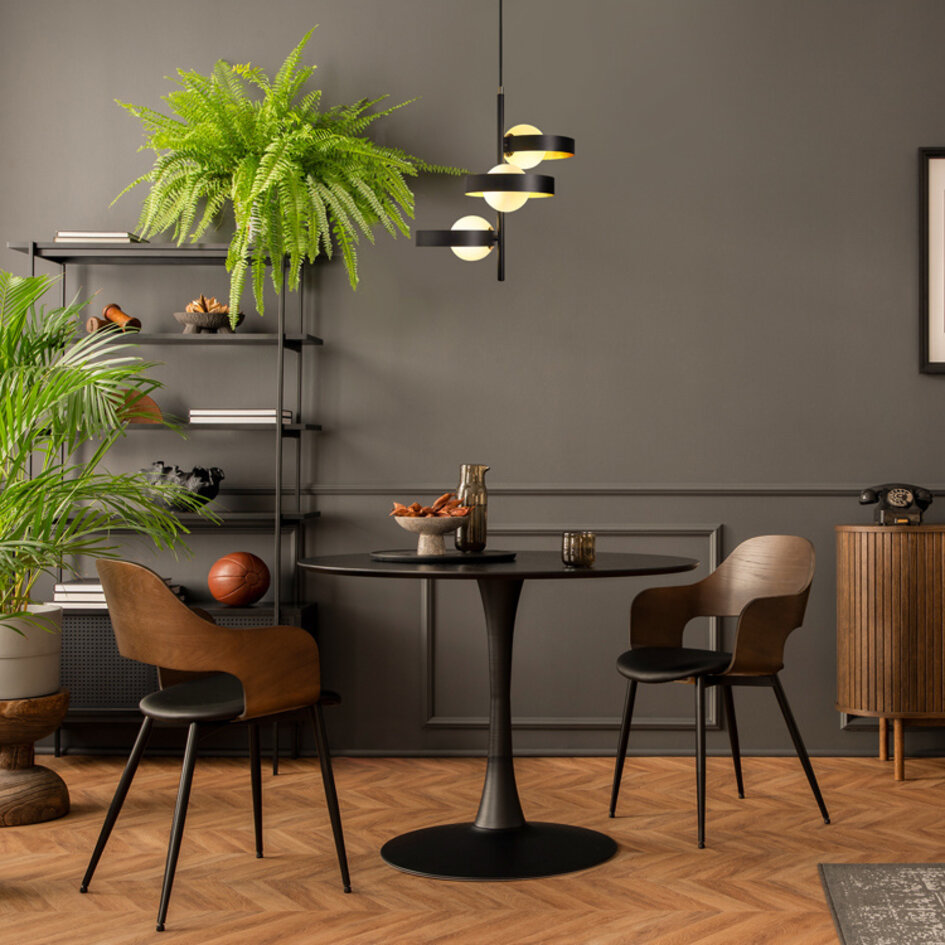 Moderne Pendelleuchte aus Milchglas - James