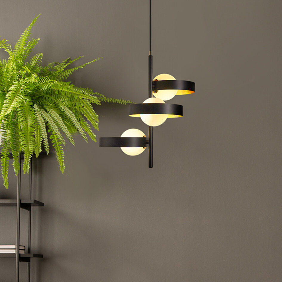 Moderne Pendelleuchte aus Milchglas - James