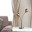 Moderne Tischleuchte mit Rauchglas, 2-flammig - Savannah