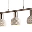 Moderne Pendelleuchte mit 5 Lampen weiß - Alabaster