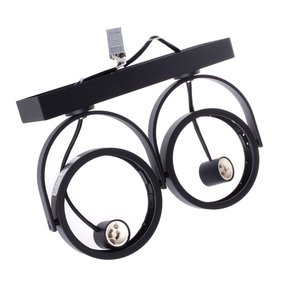 GU10 AR111 2-flammiger Strahler Scarlett - schwarz