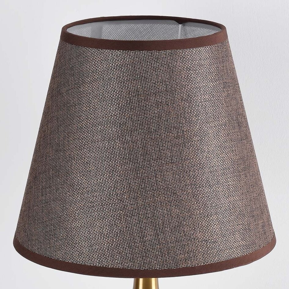 Klassische Tischlampe mit Stoffschirm - Malaga