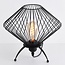 Industrielle Tischlampe mit schwarzem Metall - Spider