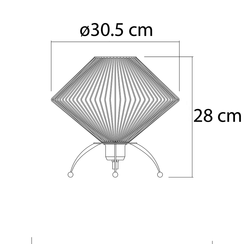 Industrielle Tischlampe mit schwarzem Metall - Spider