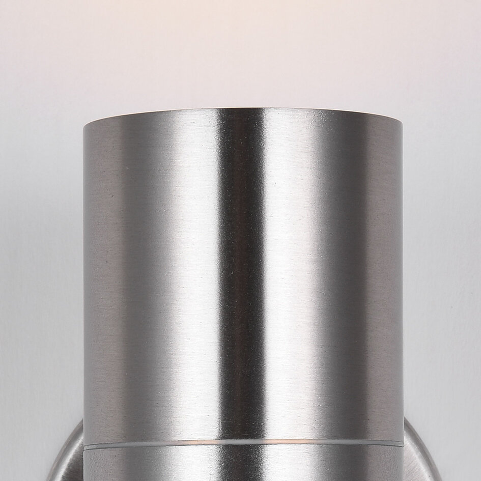 Edelstahl-Design-Wandleuchte Amy - 2-flammig