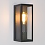 Moderne schwarze Wandleuchte aus Edelstahl mit Glas - Filippo