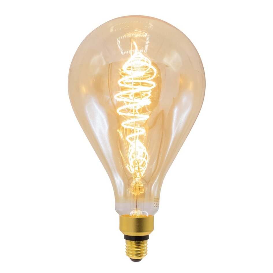 8,5W Croissant-Spirallampe XXL, 2000K, amber Ø160 - dimmbar