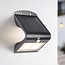 Solar-Wandleuchte Single Conan 2,3W mit Sensor - schwarz