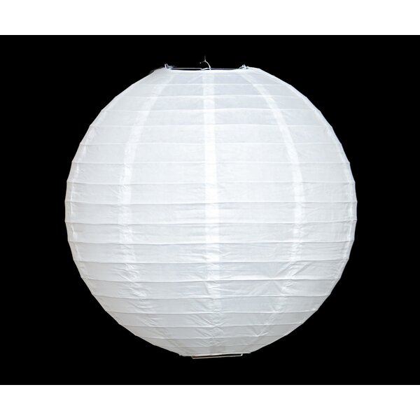 Weißer Lampion aus Nylon für den Außenbereich