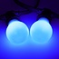 Lichterkette Glühbirne farbig, große Abdeckung, blau, LED 2 & 5 Watt