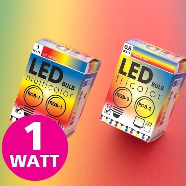1 Watt - RGB-Farbwechsellampen