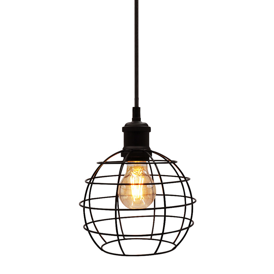 Hängeleuchte Hugo inkl. Leuchtmittel 2,5W bis 10W, amber Glas, 2000K, Ø60