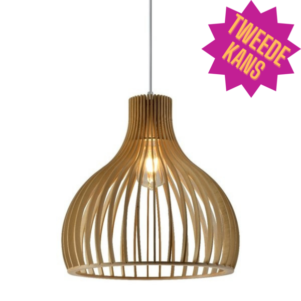 2. Chance: Hängeleuchte aus Holz Hanoi