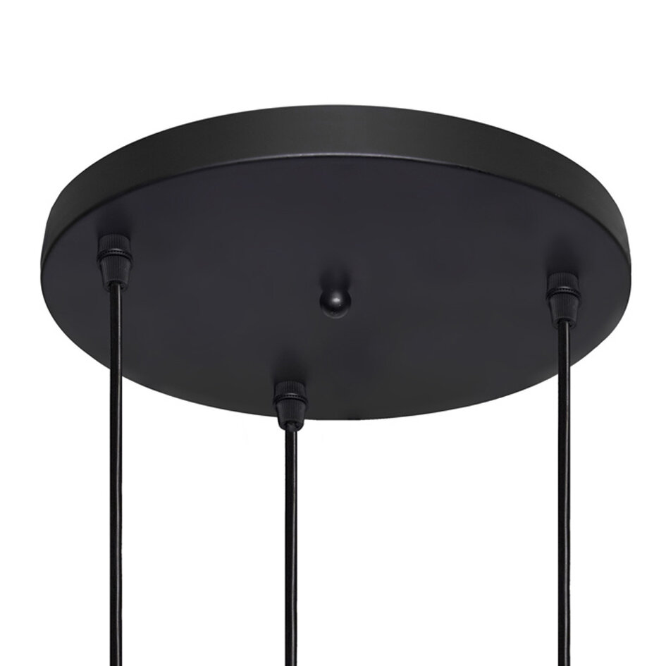 2. Chance: Design-Pendelleuchte aus Klarglas, 3-flammig - Verona