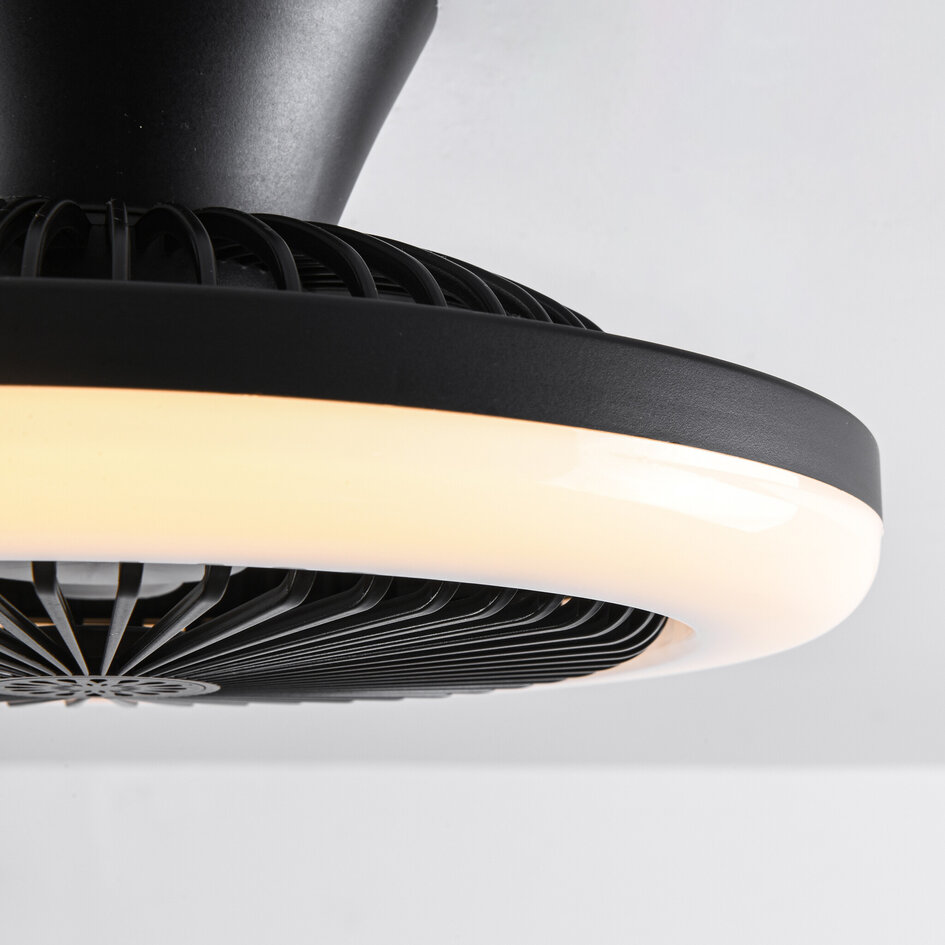 Dimmbarer Deckenventilator Gale inkl. Fernbedienung und einstellbarer Farbtemperatur