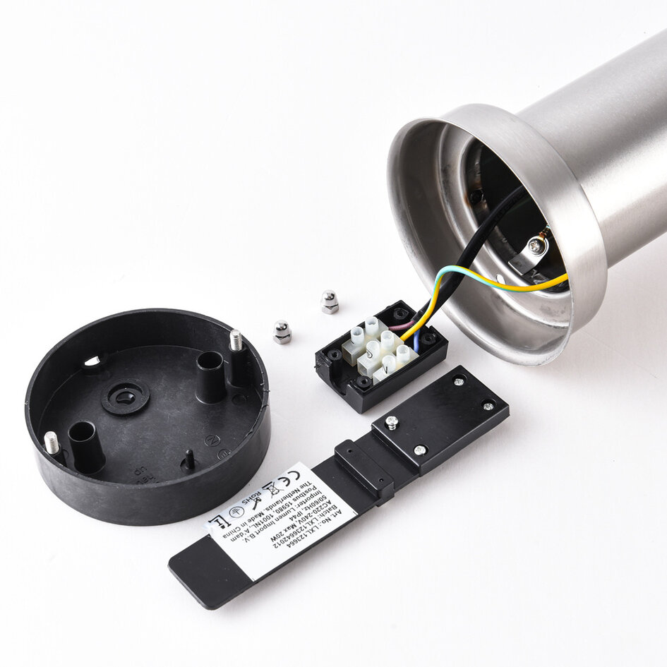 Smart Stehlampe aus Edelstahl 80 cm inkl. 10W Wifi LED-Lampe - Silvio