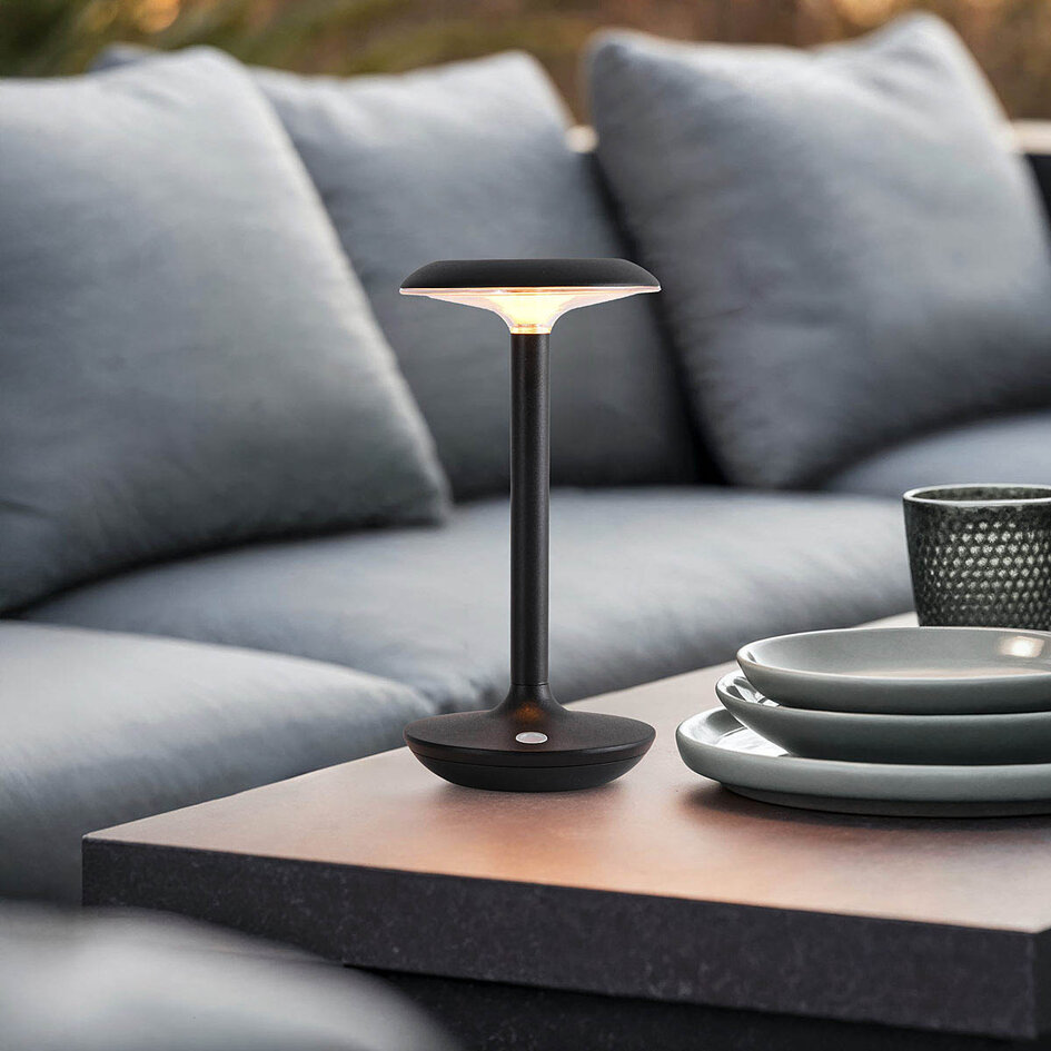 Set aus 3 kabellosen Tischlampen mit einstellbarer Lichtfarbe und Ladestation – Charge