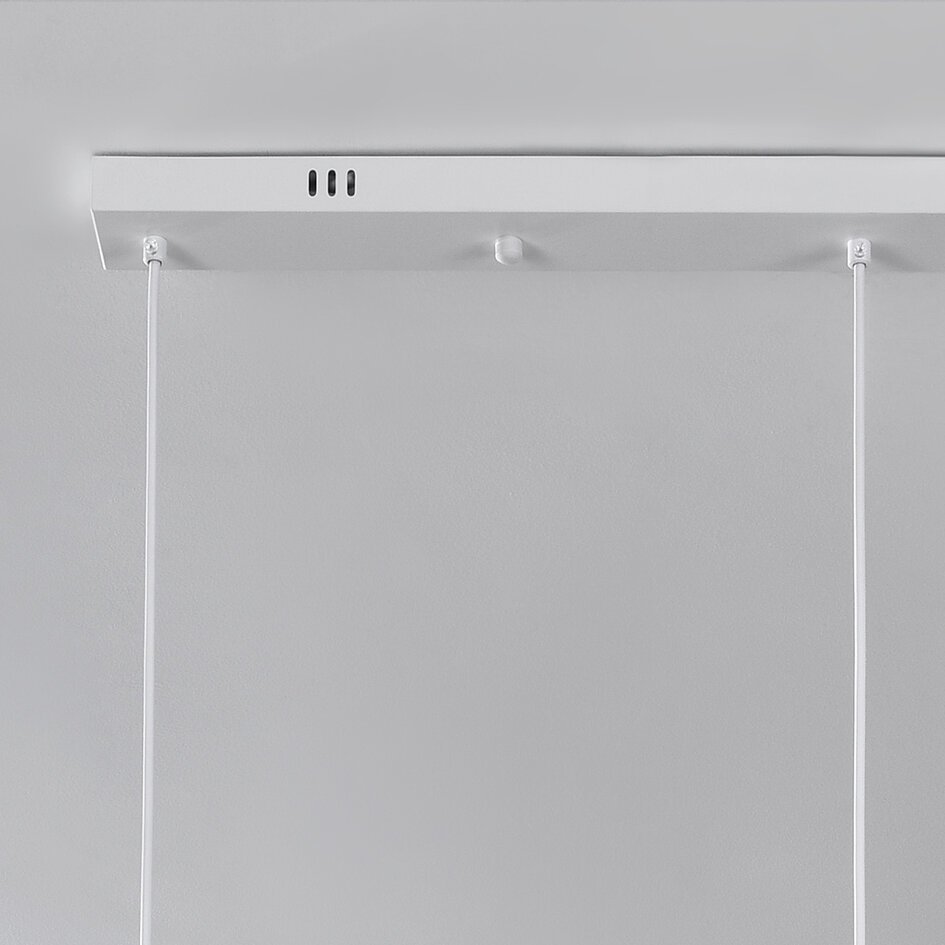 Moderne Wabi Sabi Pendelleuchte mit Steineffekt weiß, 3-Licht - Iki