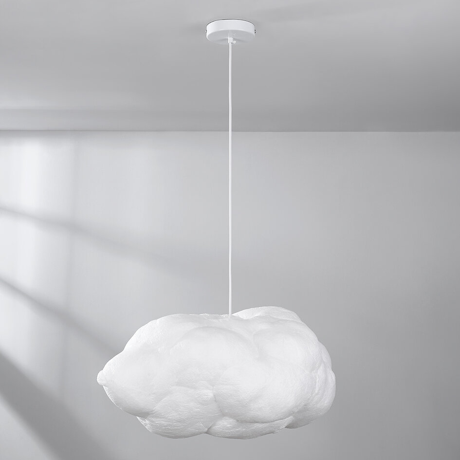 Weiße Hängelampe in Wolkenform Kumo 60 cm - Wolkenlampe