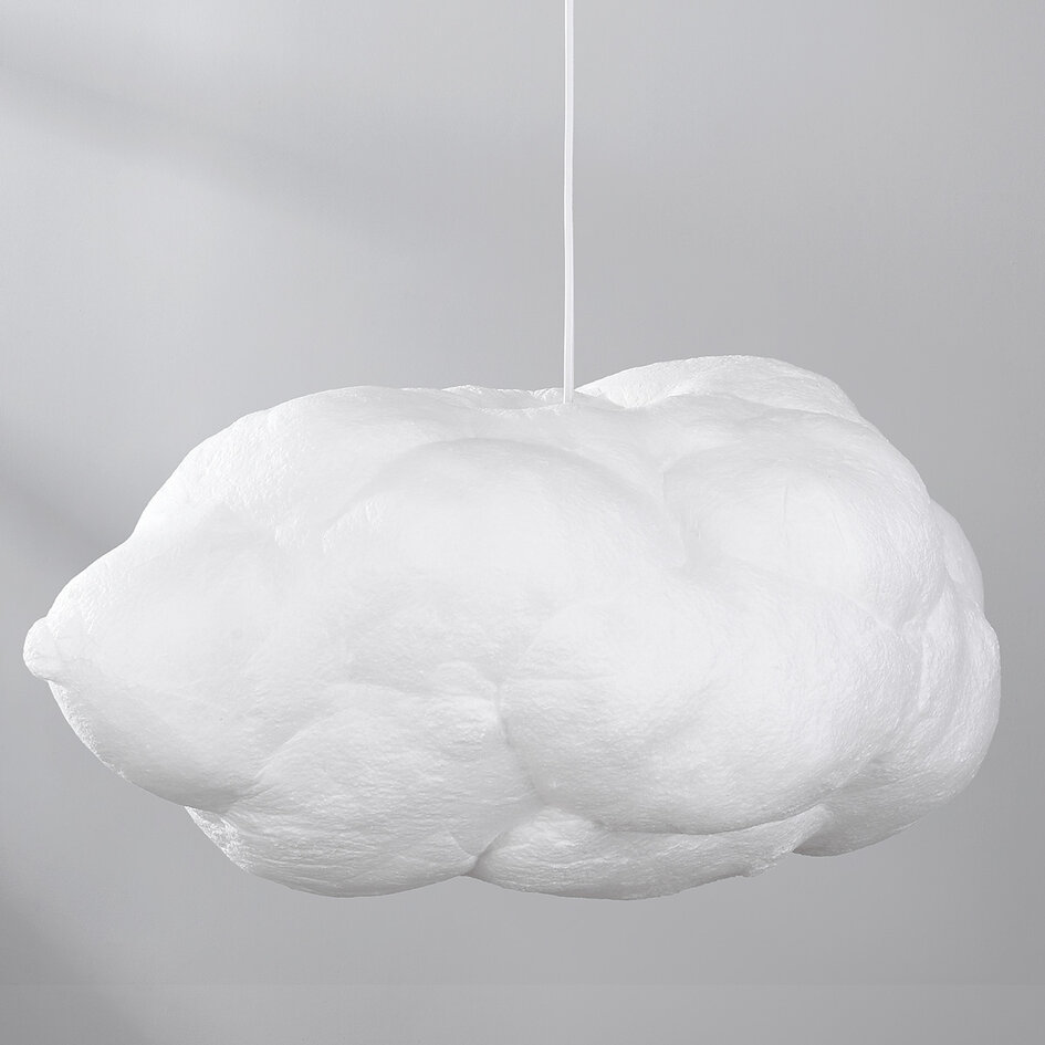 Weiße Hängelampe in Wolkenform Kumo 60 cm - Wolkenlampe
