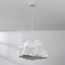 Moderne Pendelleuchte weiß mit Steineffekt im Wabi Sabi Stil - Nami, Ø52 cm